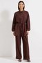 Women's Plus Size Shirt Collar Bat Sleeve Elastic Waist Woven Pants Set Casual Comfortable Modern - 4