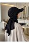Black Hat with Terry Cloth and Adjustable Straps, Sporty Sea - Pool Cap, Suitable for Daily Use. - 4