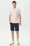 Men's Slim Fit Cotton Bermuda Shorts Men's Cotton Bermuda Shorts Navy Blue - 3