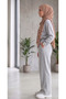 2-Pack Black & Gray Oversize Baggy Sweatpants Loose Leg Hijab Set - 7