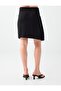 Black Metal Accessory Detailed Mini Skirt - 5
