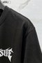 Trust Problem Printed Large Size Unisex Oversize T-Shirt Shorts Set - 3
