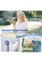 5200mAh High Speed Handheld Turbo Fan, 13000 RPM Powerful Cooling Ice Fan, Portable Mini Fans Rechargeable, 1-100 Speeds Adjustable, for Summer Beach Travel Concerts, Gifts for Women(Gray) - 7