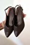 Siwon Women's Leather Heeled Shoes Brown - 2