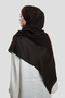 Coffee Back Tie Aqualina Shawl Lightweight Water Resistant Chiffon Cross Three Band 2514_14 - 5