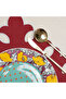 6-Piece Burgundy Noelle Linen Placemat Set Supla |   Stain Resistant |   Modern Table Decor - 5