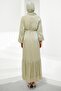 Mint Green Floral Bronched Chiffon Dress - 6