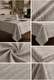 Fon Series Glittery Jacquard Fabric Tablecloth Gold Premium Dowry Luxury Stylish Tablecloth Light Gray - 2