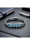 Turquoise Stone and Stainless Steel Men's Bracelet 31682B23D3 - 4