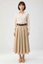 Women's Maxi Skirt Belted A-Line Cut Woven Fabric Casual Daily Wear Size Modern Stylish Comfortable Elegant - 4
