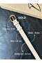 Loyal Oval Buckle Model Jacket Belt Dress Belt Trouser Belt - 4