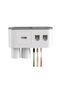 Automatic Toothpaste Dispenser Double Chamber 6 Brush Holder Wall Mount Organizer - 4