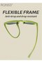 Oval Polarized Sunglasses for Babies, UV400 Protection Cute Beach Holiday Sun Glasses with Lightweight Flexible TPEE Frame and Elastic Strap for Boys Girls Age 0-3, Grassy Green - 5