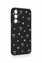 Samsung A16 Compatible Mini Bow Black Patterned Silicone Case - 3