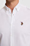قميص أساسي أبيض بأكمام طويلة للرجال 50332757-VR013 - 6