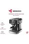 ME-ECM2037 Espresso Coffee Machine - 1.5L, 20 Bar, with Pressure Gauge and Milk Frothing Nozzle (Black) |1350W - 2