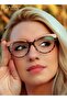 Womens Cat Eye Blue Light Blocking Glasses Blue Light Filter Computer Reading Gaming TV Phones Anti Eyestrain Headache Eyewear Apricot and Leopard Pattern - 2