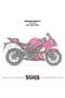 Yamaha R25 Hello Kitty Fairing Sticker Motorcycle Fairing Model Ready Kit 2025 / 2026 Compatible - 2