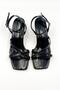 Lily Women's Low Heel Shoes Sandals Evening Dress Wedding Graduation Office Comfortable Stylish Shoes Black - 6