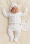 Seasonal Cotton 5-Piece Newborn Baby Girl Hospital Discharge Bodysuit Set, Suitable for Use between 0-3 Months - 3