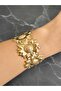 Sunflower Steel Adjustable Cuff Bracelet - 2
