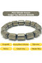 Certified Pyrite Cylinder Cut Natural Stone Bracelet