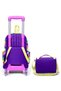 Primary School Trolley Bag and Lunch Set - Girls - Purple Pixel Heart Pattern - 3