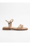 Mi̇a026-1567 Nut Women's Multi-Piping Evening Dress Casual-Wedding-Entertainment-Holiday Slippers - 4