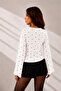 Modal Fabric Gathered Detail Wide Sleeve Women's Blouse 212 - 4