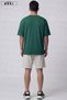 Plus Size Unisex Oversize T-Shirt Gray Shorts Set - 2