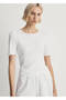 Perforated Cotton Pajama Top