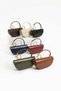 Women's Leather Special Design Hand and Shoulder Bag with Handle Detail in Powder - 5