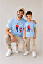 Father Son Combination Sold as a Single Item 100% Cotton Oversize T-Shirt Father's Day Gift