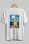 For the Love of Dogs White Oversize T-Shirt with 6 Pre-Printed Dog Images 100% Cotton Unisex Dog Lover Premium Design