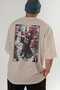 For Dog Lovers 16 Beige Oversize T-Shirt with Dog Print on the Back 100% Cotton Unisex Dog Lover Premium Design - 6