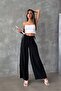 Black Denim Detailed Trousers D2625 - 3
