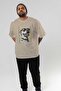 For Dog Lovers 54 Front Dog Printed Beige Oversize T-Shirt 100% Cotton Unisex Dog Lover Premium Design - 7