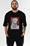 For Dog Lovers 41 Front Dog Printed Black Oversize T-Shirt 100% Cotton Unisex Dog Lover Premium Design - 2