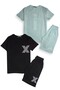 Set of 2 Short Sleeve T-Shirts and Shorts for Children Minikmotion Bottom and Top Set - 2