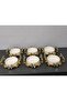 6-Piece Round Porcelain Presentation Bowl & Breakfast, Snack, Dessert, & Special Laser-Cut Bowl Set