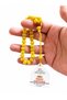Hünkâr Green Ottoman Dough Pressing Amber Prayer Beads |   7X9 mm Wrist Length |   German Invoice - 6