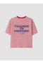 Vizyon New Season Striped 100% Cotton Women's T-Shirt - 6