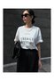 Women's White Energy Attitude Print Cotton T-Shirt