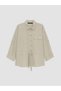 Trendlucky Women's Linen Blend Shirt with Tie at the Waist - 5