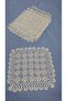 18 X 18 Square Napkins Made of Floral Thread, 6 Pieces, Dowry Box - 3