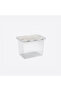 26 L Transparent Deep Split Box Double Lid Storage Box Multi-Purpose Organizer Box Soil - 8