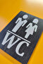 Wc Women's and Men's Direction Sign - Rebap - 3