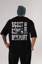 Squat Bench Deadlift Oversize Back Printed Black T-Shirt 100% Cotton Streetwear Premium Comfortable Fit - 2