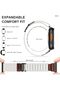 Modified Hybrid Leather Nylon Strap Compatible with Apple Watch Ultra/Series, Breathable Lightweight Sport Band - 3