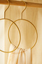 6 Pieces Ring Gold Color Metal Accessory Hanger 24.5X16X0.5 - 3